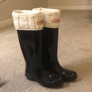 Black Hunter Boots with Inserts